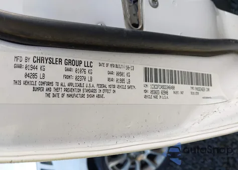 2013 Dodge Dart Limited z USA, uszkodzony, nr VIN 1C3CDFCA9DD346480